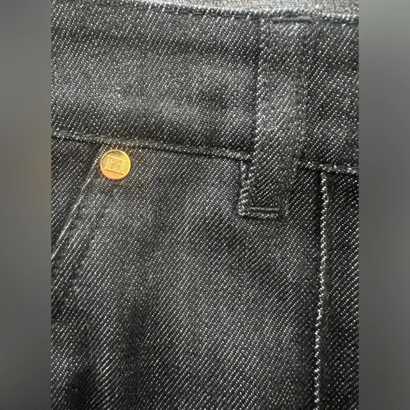 Escada Womens Mid-Rise Wide Leg Jeans size 36 US 6 Inseam 31 - Picture 8 of 11